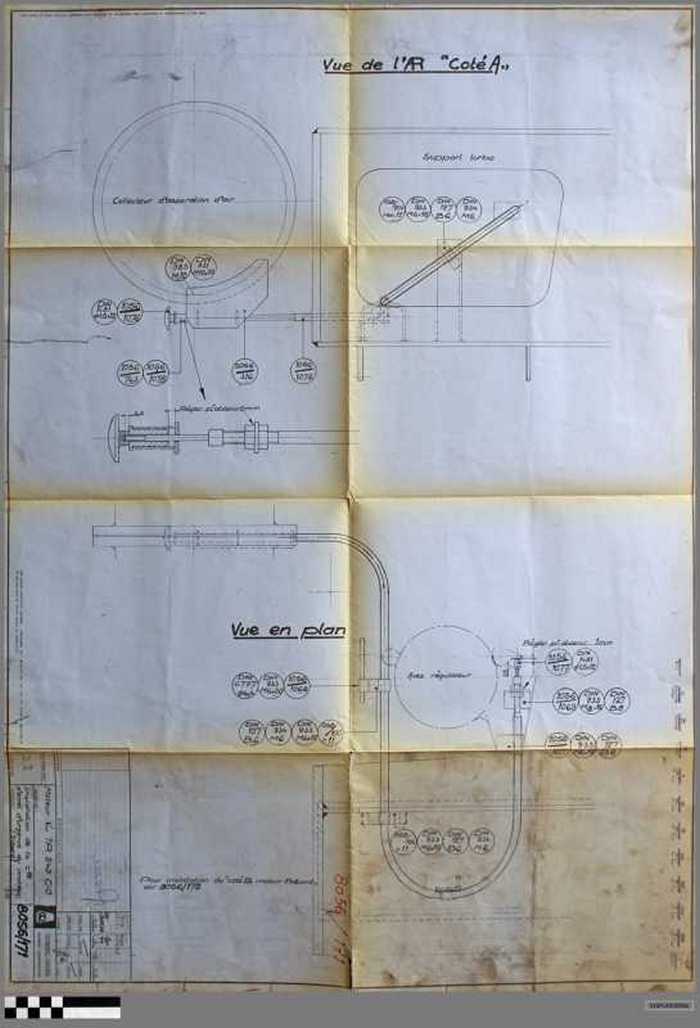 Moteur V...TR 240 C-O, installation de la commande d'arrêt du moteur (tribord)