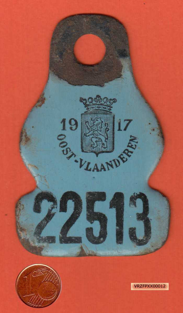 Fietsplaat 1917