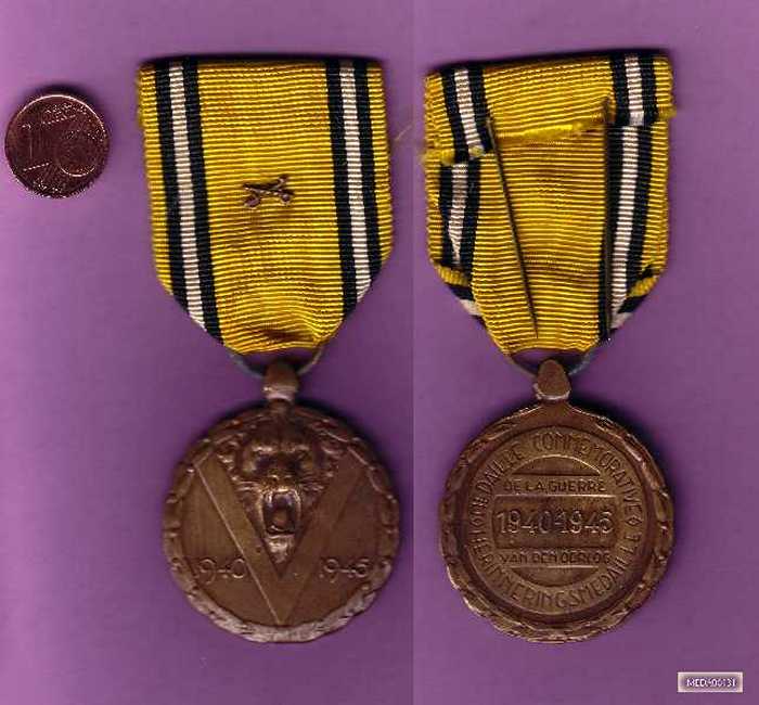 Oorlogsmedaille - Herinneringsmedaille van den oorlog 1940-1945