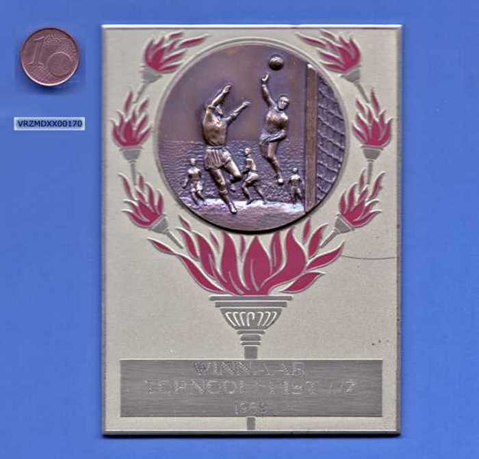 Medaille op plaat: Winnaar Tornooi Heist a/z 1968.