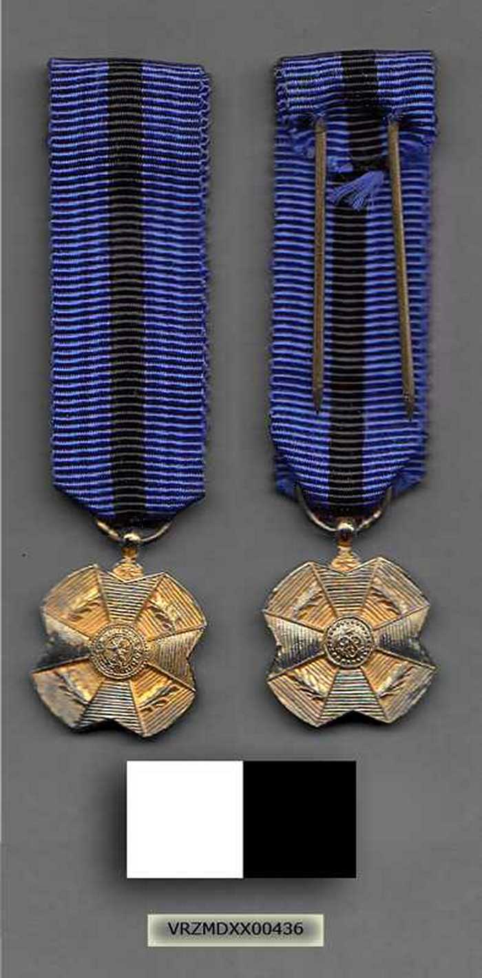 Miniatuur ereteken - Orde van Leopold II - Gouden Medaille