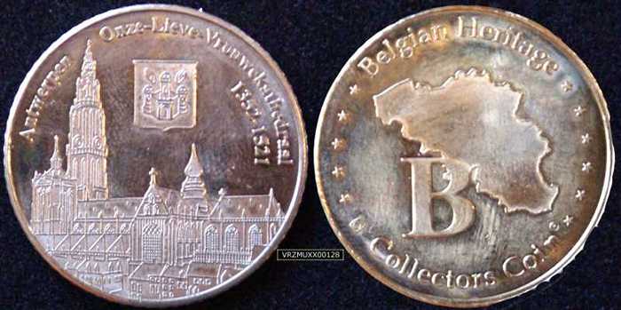 Belgian Heritage Collectors Coin - O.L. Vrouwekathedraal - Antwerpen