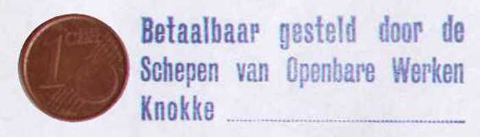 Betaalbaar gesteld door de Schepen van Openbare Werken Knokke......................