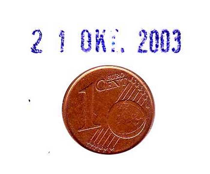 Datumstempel. 21 OKT 2003