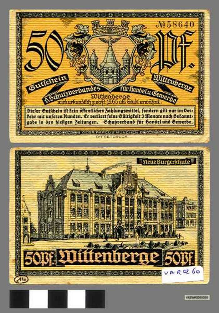50 Pfennig (Wittenberge - Duitsland)