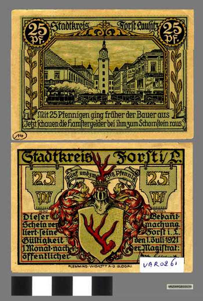 25 Pfennig (Forst Lausitz - Duitsland)