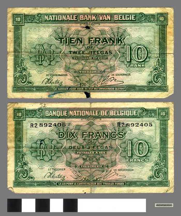 10 Frank of 2 Belgas (België)