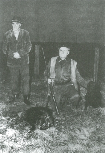 jules en marcel rombout met everzwijn