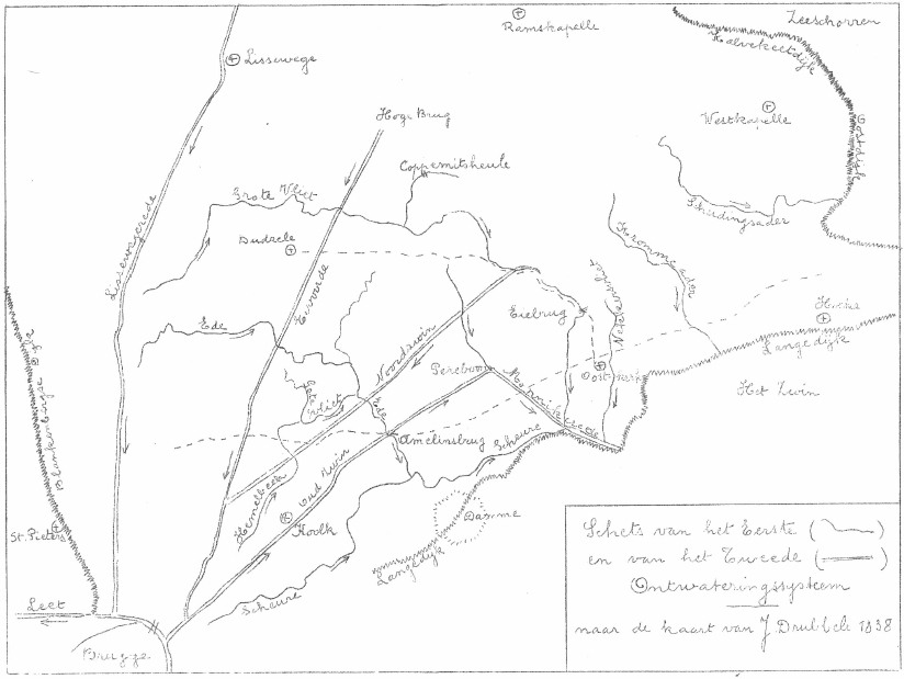 schets eerste ontwateringssysteem