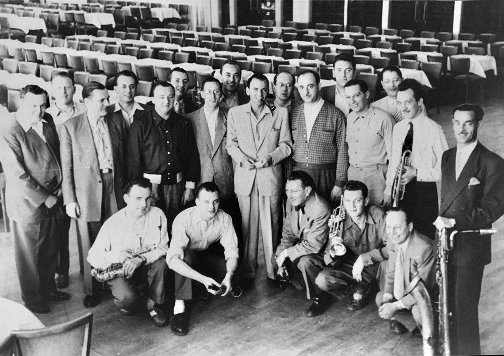 Frank Sinatra met Andre Coucke The Skyliners in 1953 x1000