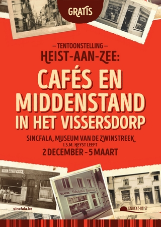 cafes en middenstand in het vissersdorp Heist